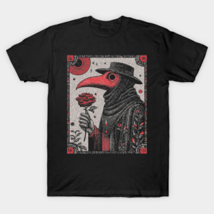 Gothic Plague Doctor - The Rose of Pestilence T-Shirt