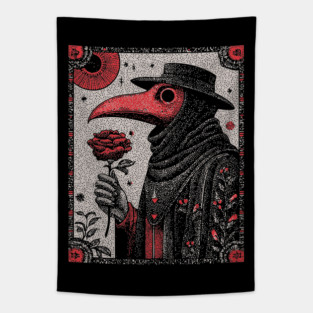 Gothic Plague Doctor - The Rose of Pestilence Tapestry