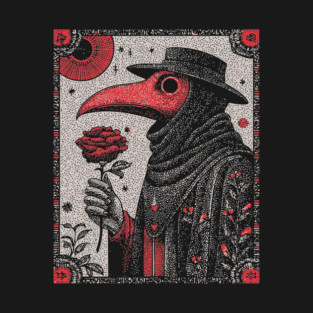 Gothic Plague Doctor - The Rose of Pestilence T-Shirt