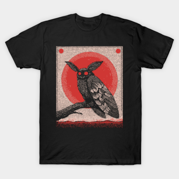 Cryptid Mothman - The Harbinger of Doom T-Shirt by TuncGK