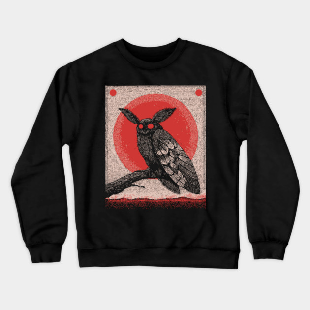 Cryptid Mothman - The Harbinger of Doom Crewneck Sweatshirt by TuncGK