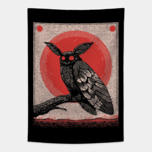 Cryptid Mothman - The Harbinger of Doom Tapestry
