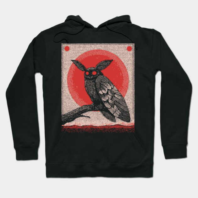 Cryptid Mothman - The Harbinger of Doom Hoodie by TuncGK