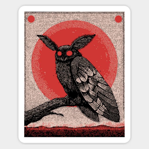 Cryptid Mothman - The Harbinger of Doom Magnet by TuncGK