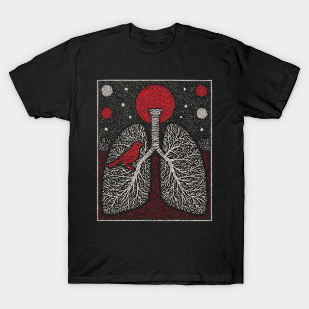 Surreal Anatomy - The Cage of Breath T-Shirt by TuncGK