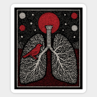 Surreal Anatomy - The Cage of Breath Sticker