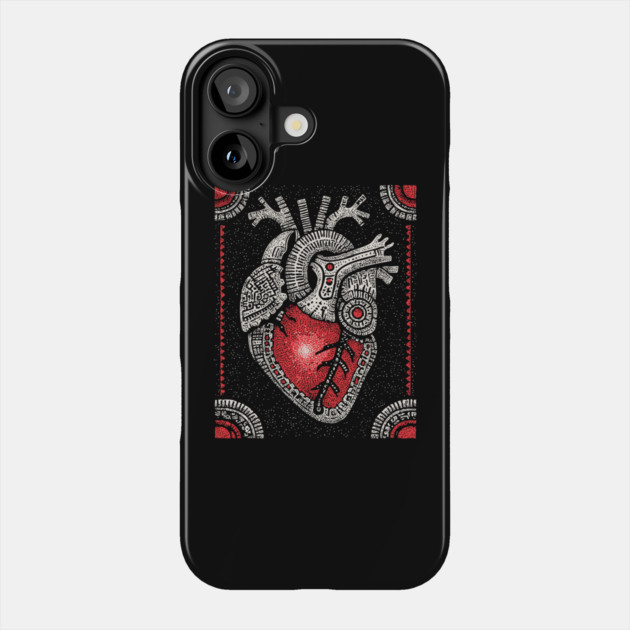 Gothic Anatomy - The Heart's Secret Lock Phone Case by TuncGK