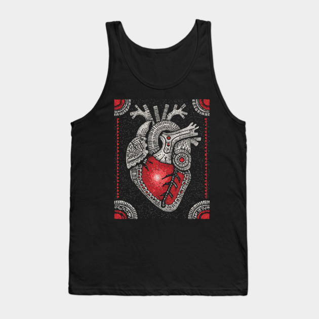 Gothic Anatomy - The Heart's Secret Lock Tank Top by TuncGK