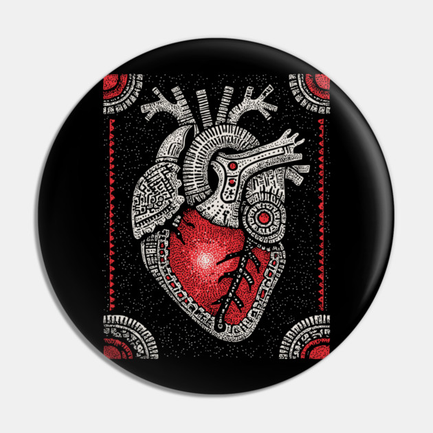 Gothic Anatomy - The Heart's Secret Lock Pin by TuncGK