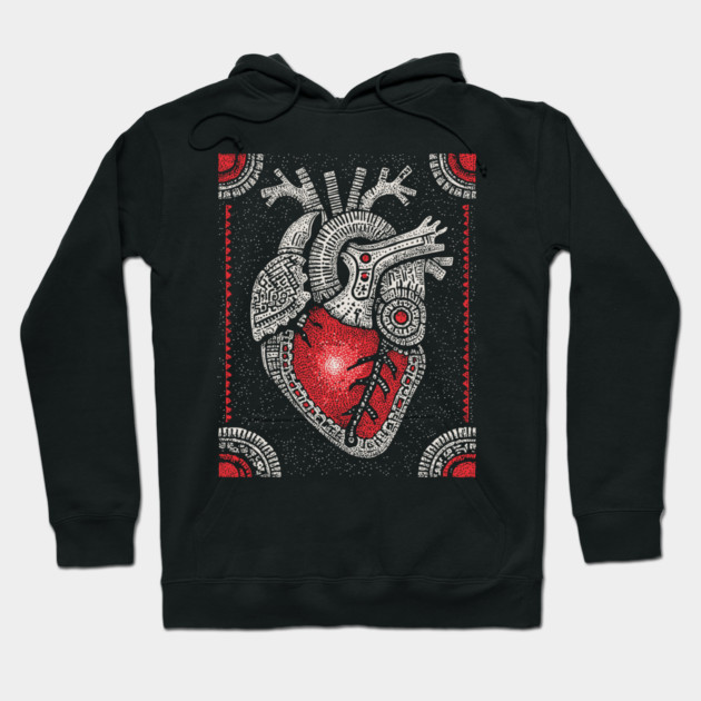 Gothic Anatomy - The Heart's Secret Lock Hoodie by TuncGK