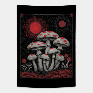 Witchy Mushrooms - Fungi of the Enchanted Forest Tapestry