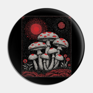 Witchy Mushrooms - Fungi of the Enchanted Forest Pin