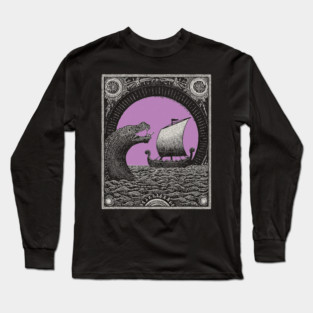 Viking Saga - The Voyage and the Sea Serpent Long Sleeve T-Shirt
