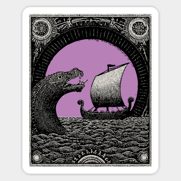 Viking Saga - The Voyage and the Sea Serpent Magnet by TuncGK