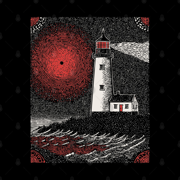 Gothic Lighthouse - The Crimson Beacon by TuncGK
