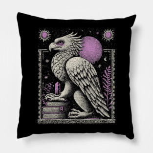 Mythical Griffin - The Guardian of Ancient Lore Pillow