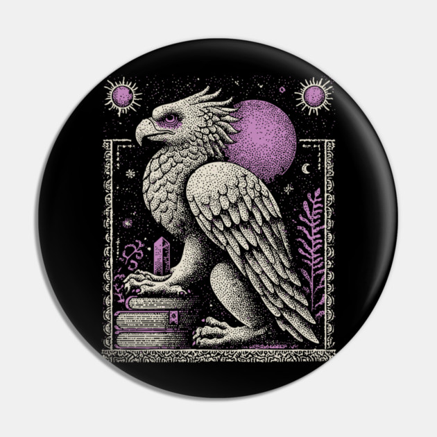 Mythical Griffin - The Guardian of Ancient Lore Pin by TuncGK