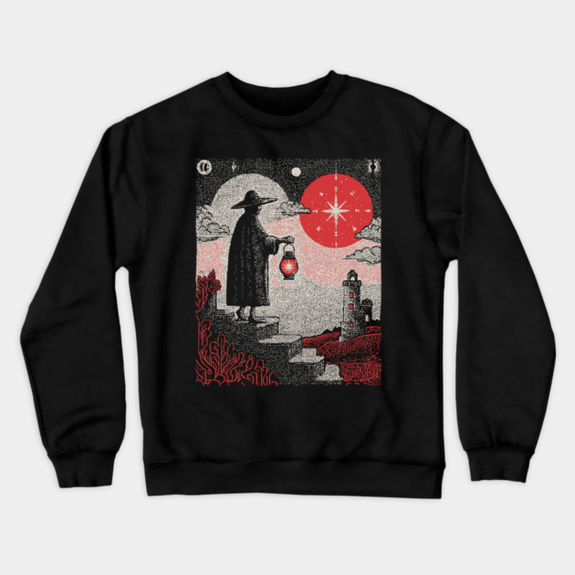 Tarot Hermit - The Seeker of Inner Light Crewneck Sweatshirt by TuncGK