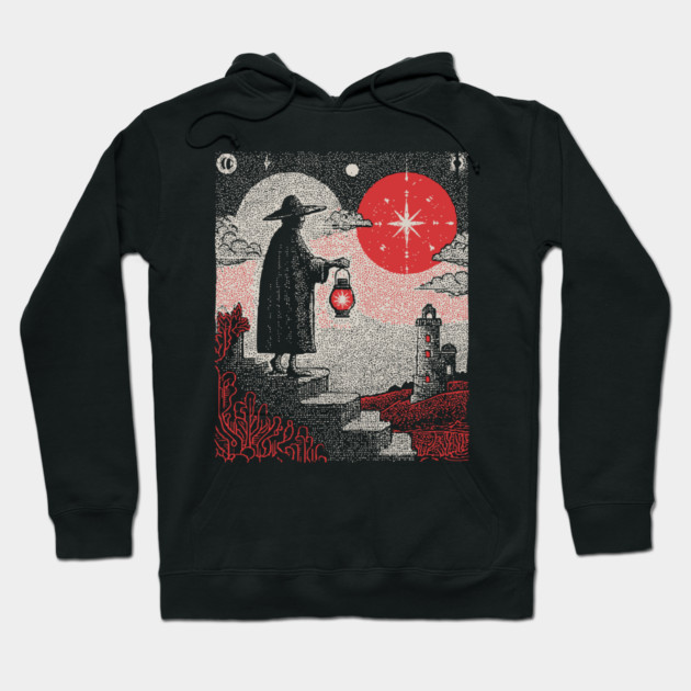 Tarot Hermit - The Seeker of Inner Light Hoodie by TuncGK