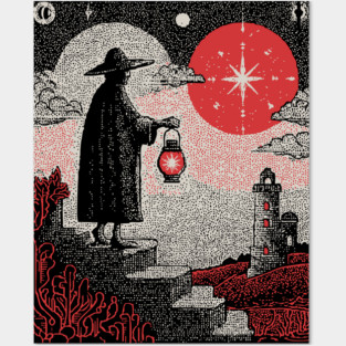 Tarot Hermit - The Seeker of Inner Light Posters and Art