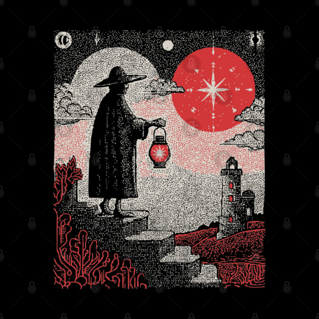 Tarot Hermit - The Seeker of Inner Light by TuncGK