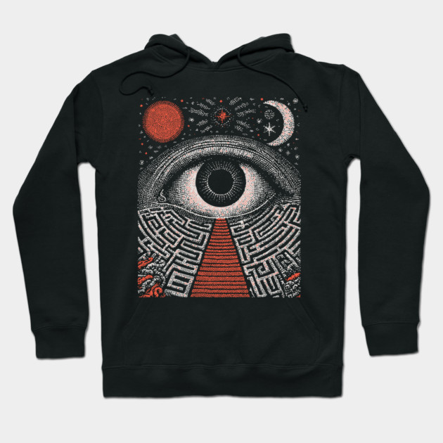 Surreal Eye - The Labyrinth of Consciousness Hoodie by TuncGK