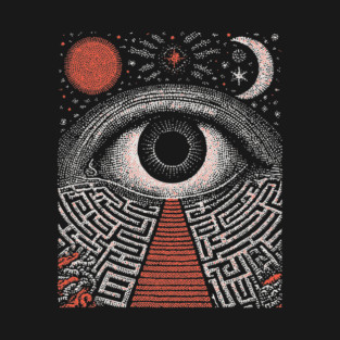 Surreal Eye - The Labyrinth of Consciousness T-Shirt