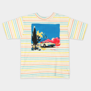 Testarossa 80s Aesthetic Kids T-Shirt