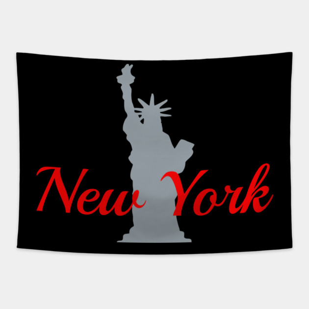 New York Liberty Collection – Retro City Classic Tapestry by DonWillisJrArt