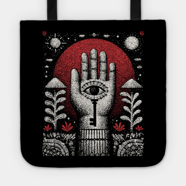 Esoteric Hamsa - The Key to Divine Protection Tote by TuncGK