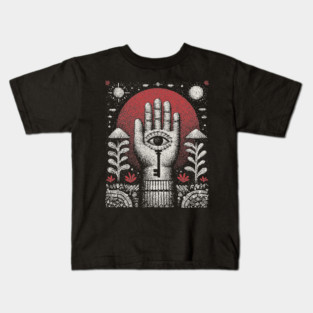 Esoteric Hamsa - The Key to Divine Protection Kids T-Shirt