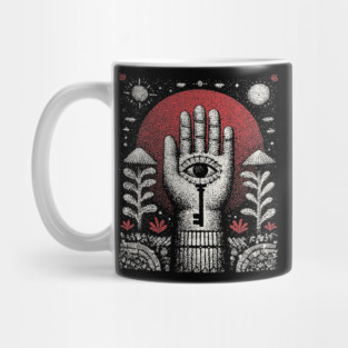 Esoteric Hamsa - The Key to Divine Protection Mug