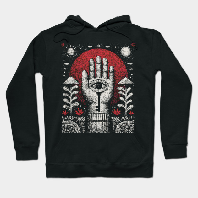 Esoteric Hamsa - The Key to Divine Protection Hoodie by TuncGK