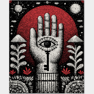 Esoteric Hamsa - The Key to Divine Protection Posters and Art