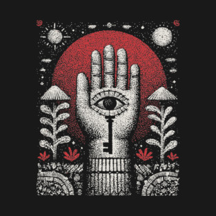 Esoteric Hamsa - The Key to Divine Protection T-Shirt