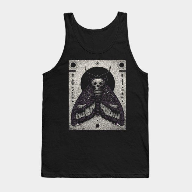 Gothic Hawkmoth - The Occult Messenger Tank Top by TuncGK