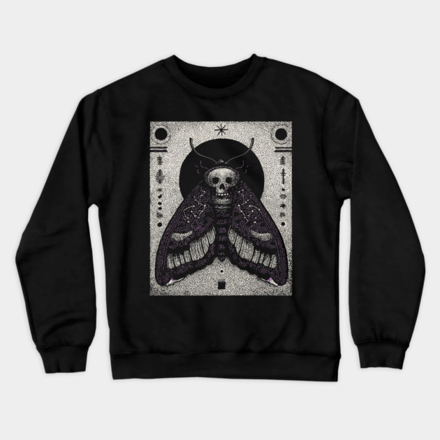 Gothic Hawkmoth - The Occult Messenger Crewneck Sweatshirt by TuncGK