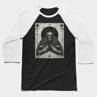 Gothic Hawkmoth - The Occult Messenger Baseball T-Shirt