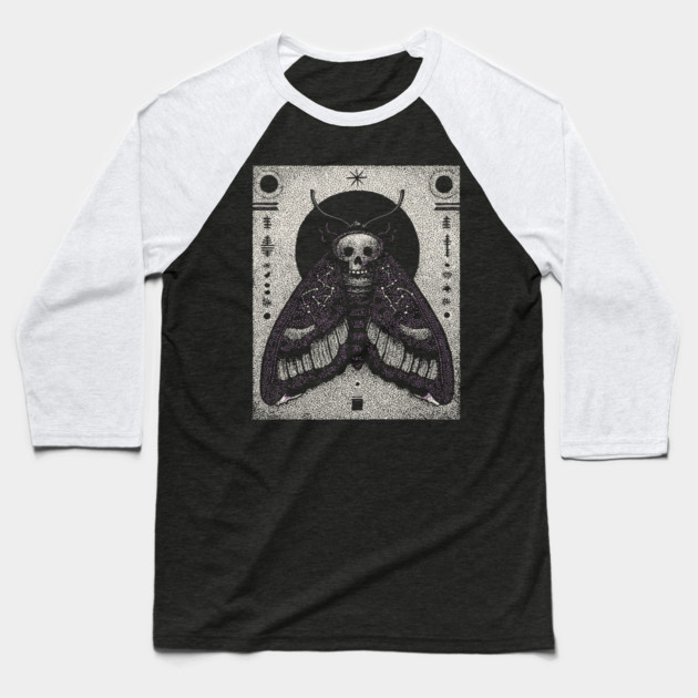 Gothic Hawkmoth - The Occult Messenger Baseball T-Shirt by TuncGK