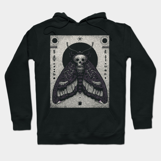 Gothic Hawkmoth - The Occult Messenger Hoodie by TuncGK