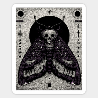 Gothic Hawkmoth - The Occult Messenger Sticker