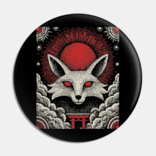 Mystical Kitsune - The Nine-Tailed Fox Spirit Pin