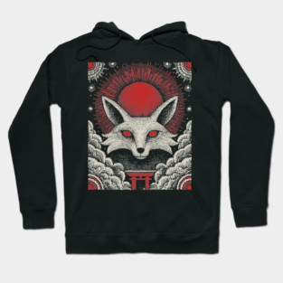 Mystical Kitsune - The Nine-Tailed Fox Spirit Hoodie