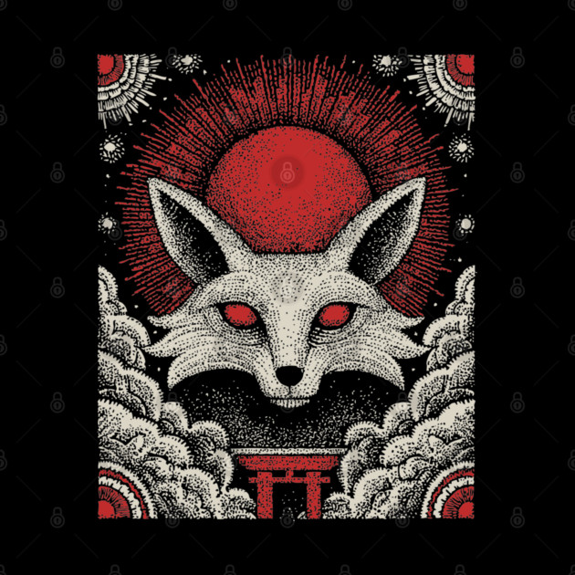 Mystical Kitsune - The Nine-Tailed Fox Spirit by TuncGK