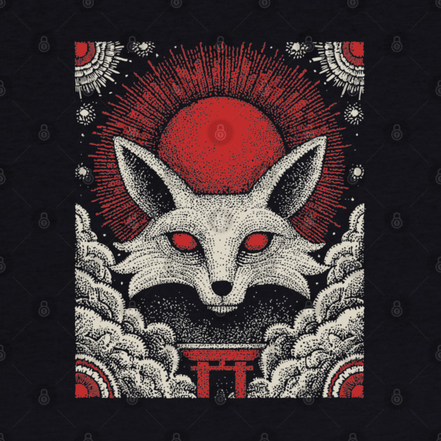 Mystical Kitsune - The Nine-Tailed Fox Spirit by TuncGK