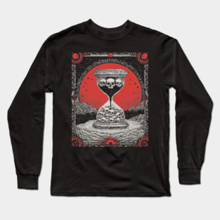 Macabre Hourglass - The Sands of Mortality Long Sleeve T-Shirt