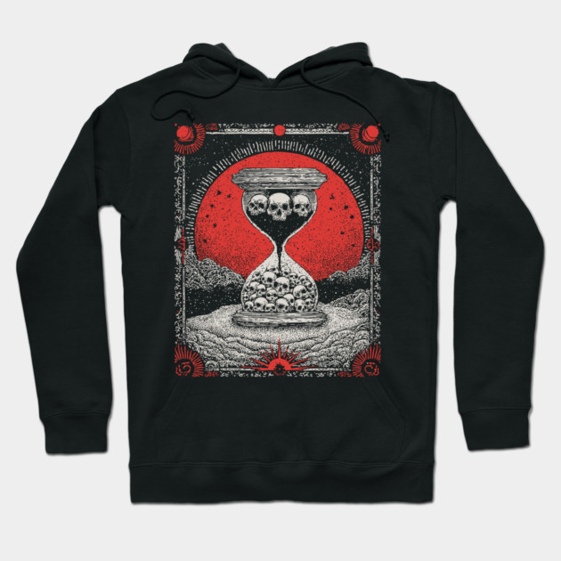 Macabre Hourglass - The Sands of Mortality Hoodie by TuncGK