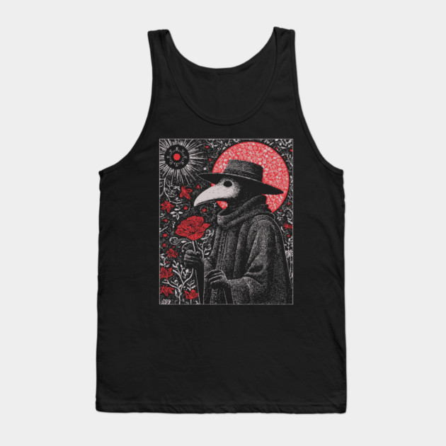 Gothic Plague Doctor - The Herald of Pestilence Tank Top by TuncGK