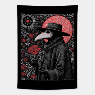 Gothic Plague Doctor - The Herald of Pestilence Tapestry