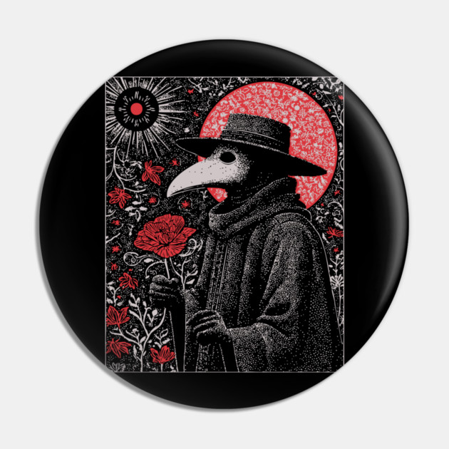 Gothic Plague Doctor - The Herald of Pestilence Pin by TuncGK